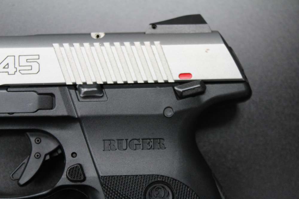 Ruger SR45 5.5” Stainless Two Tone 03801 KSR45 Mfg 2016 w/ Laser & Holster-img-5
