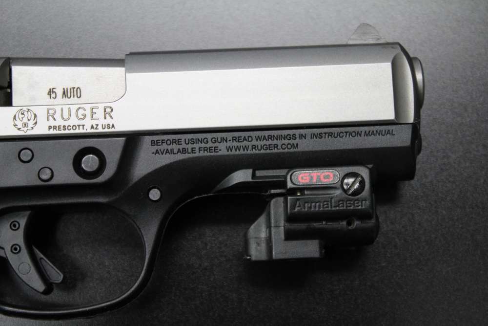 Ruger SR45 5.5” Stainless Two Tone 03801 KSR45 Mfg 2016 w/ Laser & Holster-img-13