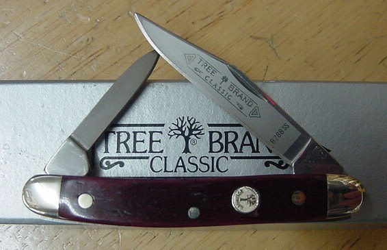 Boker Small Pen Knife Red Bone  Handles BO0095-img-0