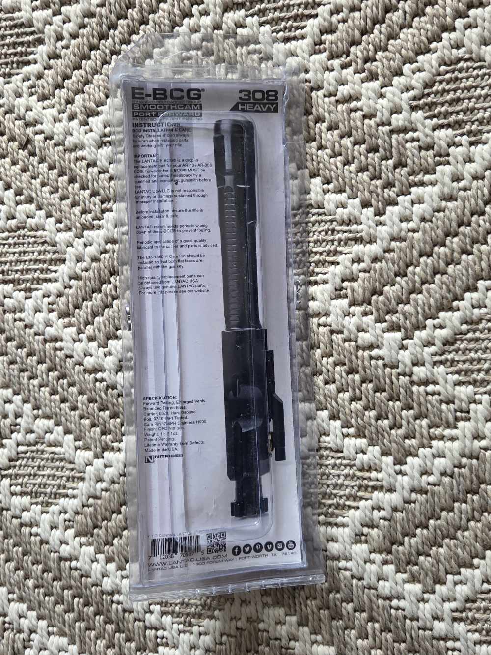 Lantec E-BCG 308 Heavy-Bolt Carrier Group-img-1