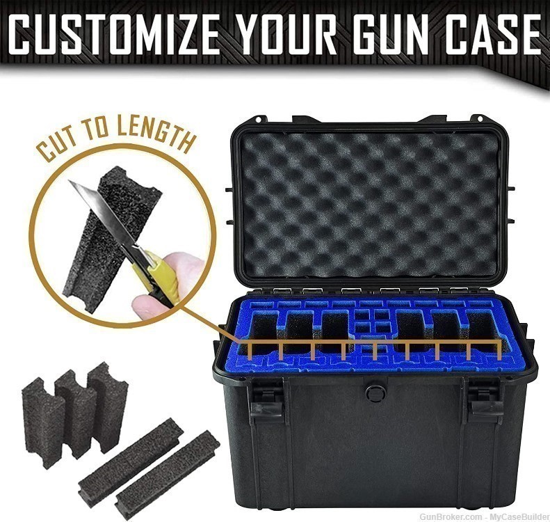 6 Pistol 24 Magazine DORO D1509-10 Heavy Duty Case w/ Blue TopGuard-img-4