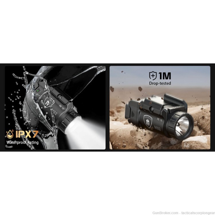 TSG Rail Mounted Weapon Light Fit:G17 /19 /P365/G3C/2C/M&P9/HellcatPro/1911-img-6