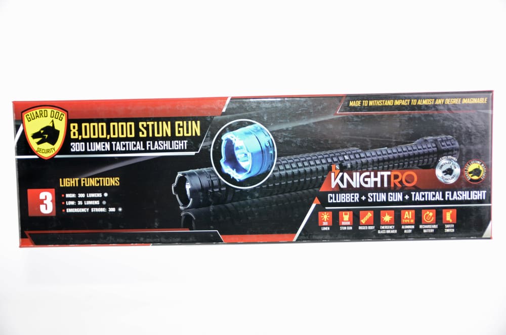 Tactical Stun Gun Baton with 300 Lumen 5 Function Light-Rechargeable -img-0