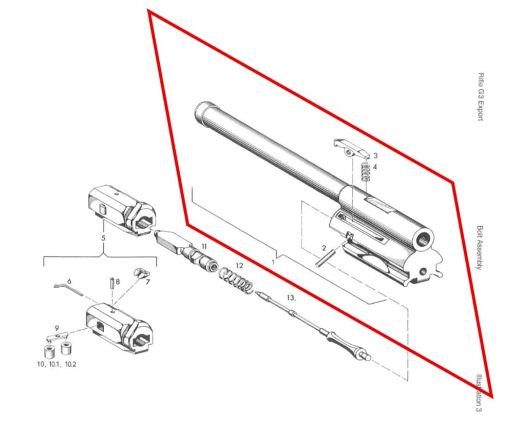 Heckler Koch HK FMP G3 / HK91 / PTR91 / CA3 Full Auto Bolt Carrier 205670-C-img-6