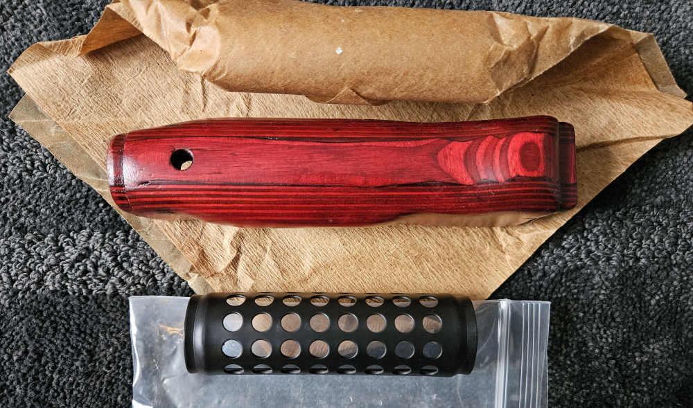 AK-74 Lower Handguard wood RUSSIAN RED Swiss Grater upper 5.45x39-img-2