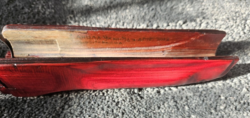 AK-74 Lower Handguard wood RUSSIAN RED Swiss Grater upper 5.45x39-img-6