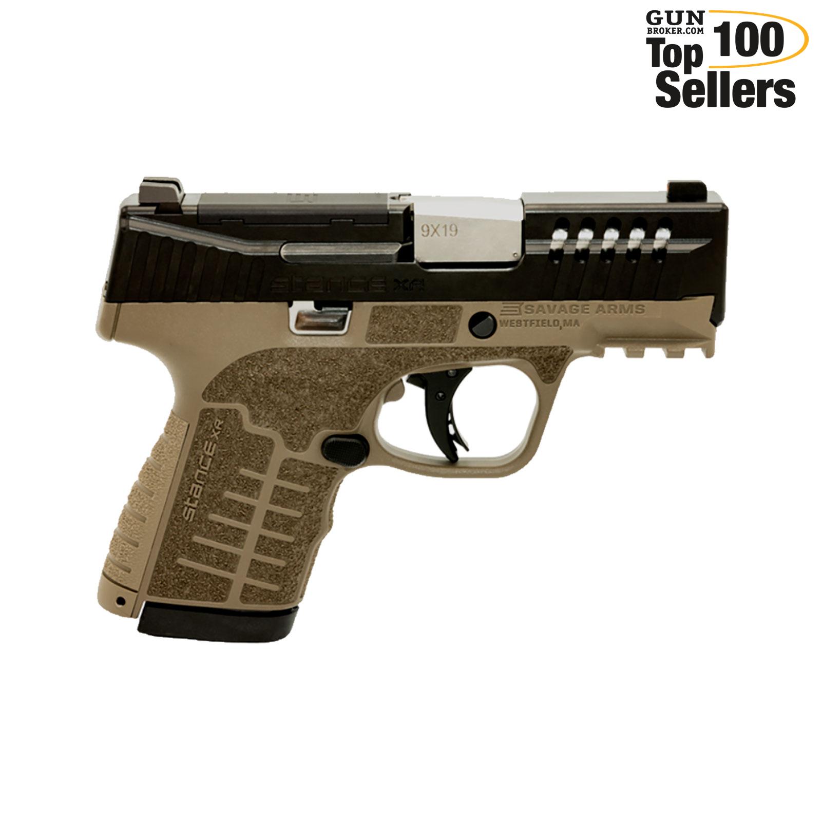 SAVAGE Stance XR MC9 9mm 3.2in 13rd FDE Grip Striker Fired Pistol (67064)-img-0