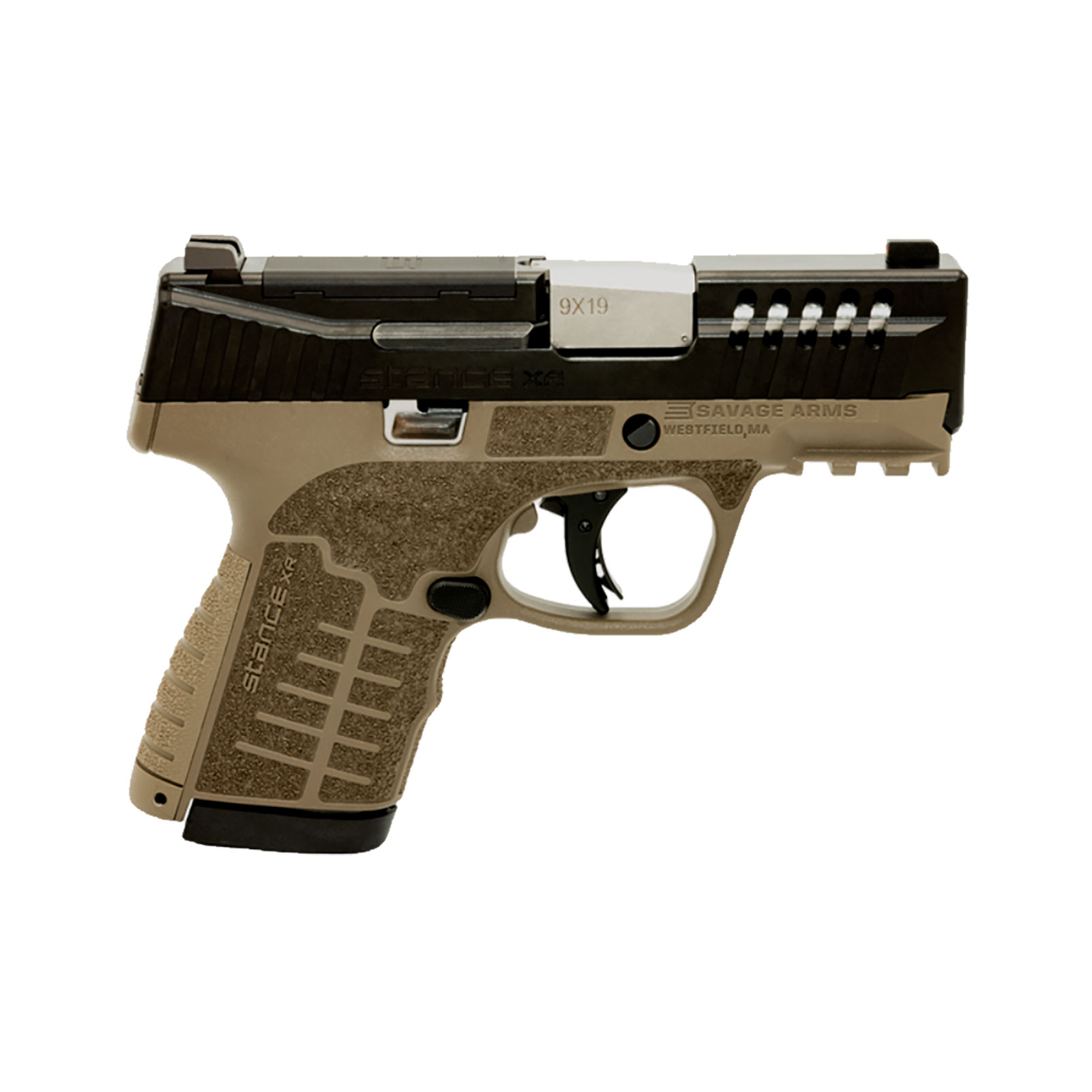 SAVAGE Stance XR MC9 9mm 3.2in 13rd FDE Grip Striker Fired Pistol (67064)-img-1