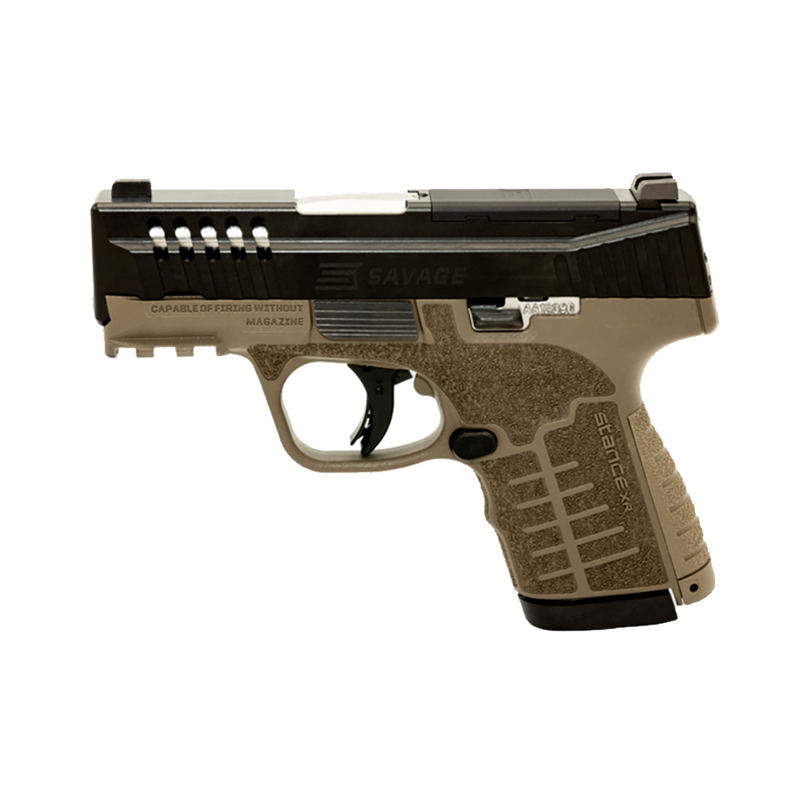 SAVAGE Stance XR MC9 9mm 3.2in 13rd FDE Grip Striker Fired Pistol (67064)-img-2