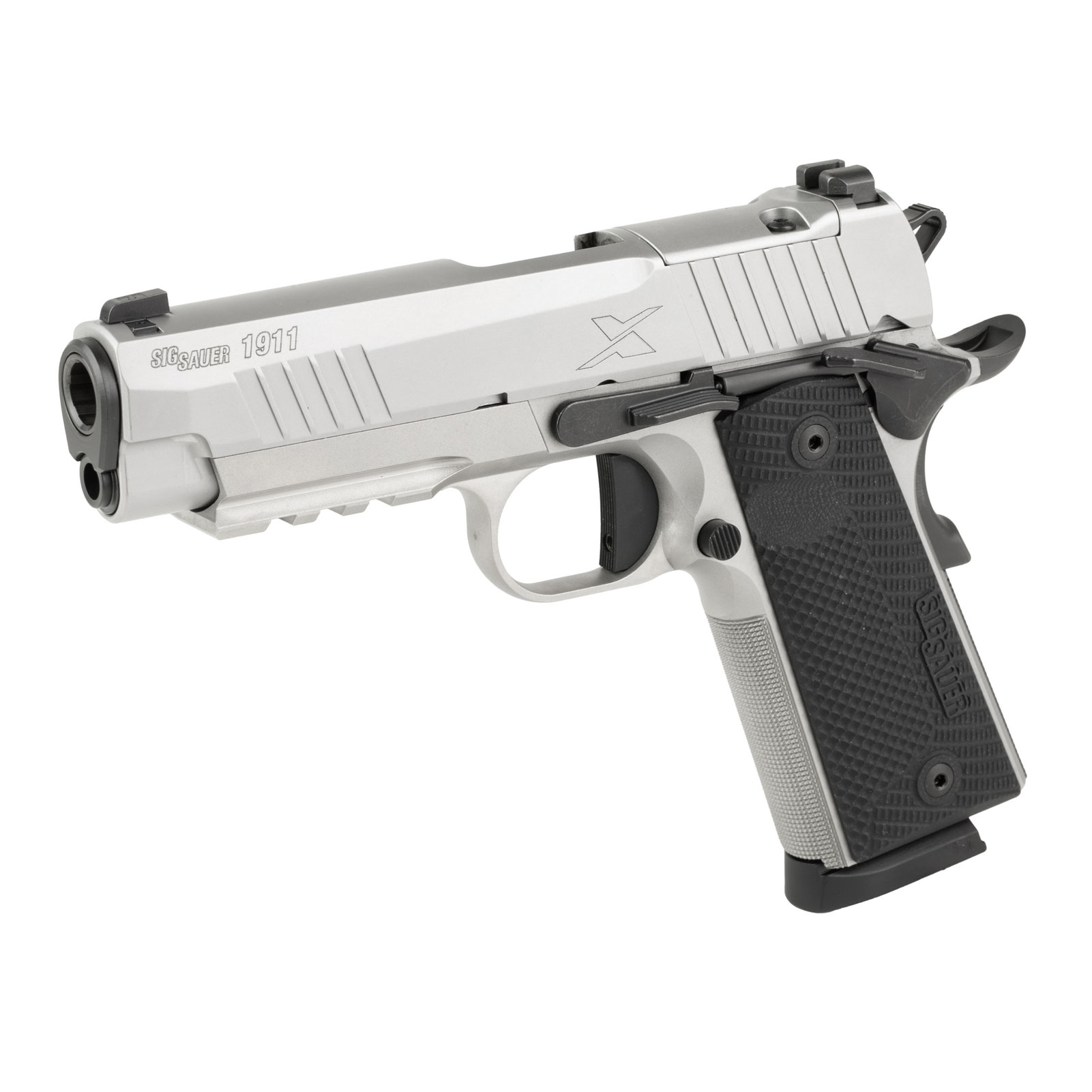 SIG SAUER 1911-XCarry Stainless 45 ACP 4.25in 2x 8rd Mags Semi-Auto Pistol-img-4