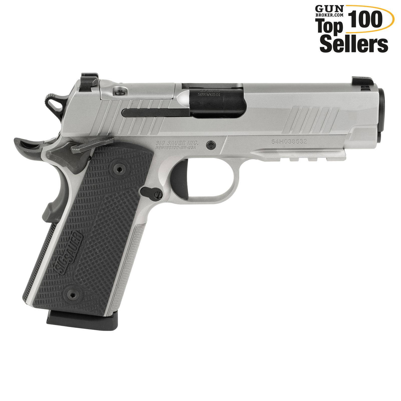 SIG SAUER 1911-XCarry Stainless 45 ACP 4.25in 2x 8rd Mags Semi-Auto Pistol-img-0