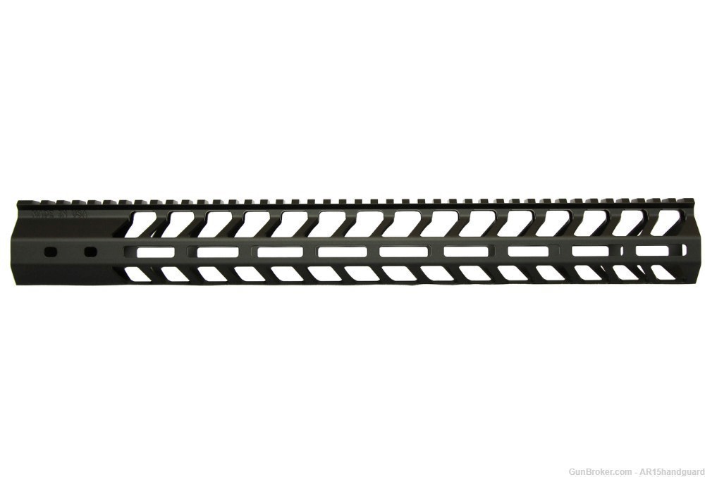AR10 LR-308 17" Mlok HandGuard Free float LOW Profile (MADE IN USA)-img-0