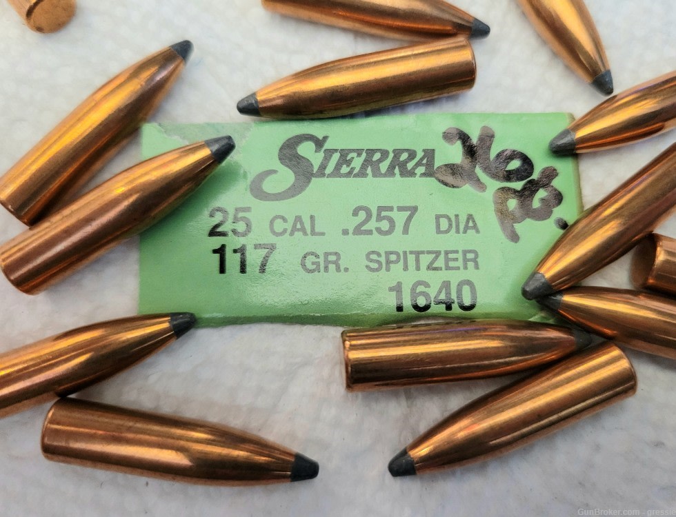 25 Cal .257 Dia. 120 and 117 grains, total 44 pcs.-img-1