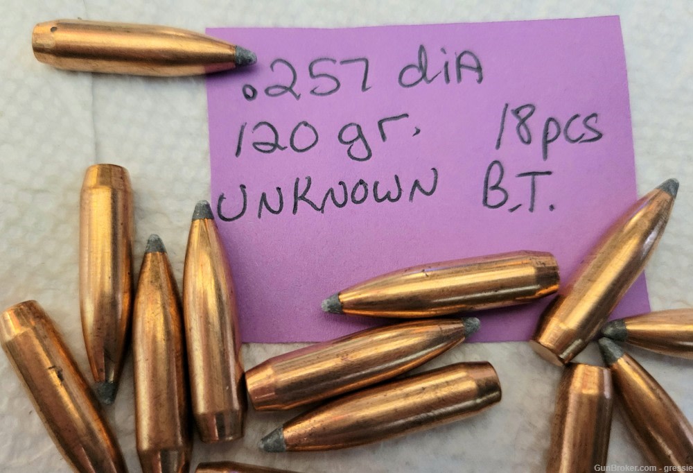 25 Cal .257 Dia. 120 and 117 grains, total 44 pcs.-img-0