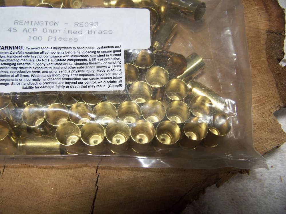 Remington reload Brass R * P headstamp New 45 acp Brass NIB 100 pcs -img-1
