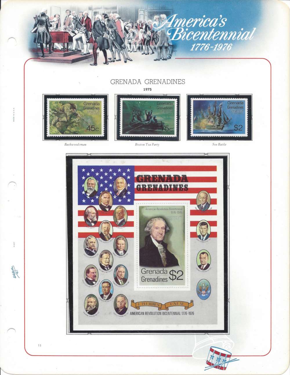 American Revolution Bicentennial stamps 1776 1976 -img-13