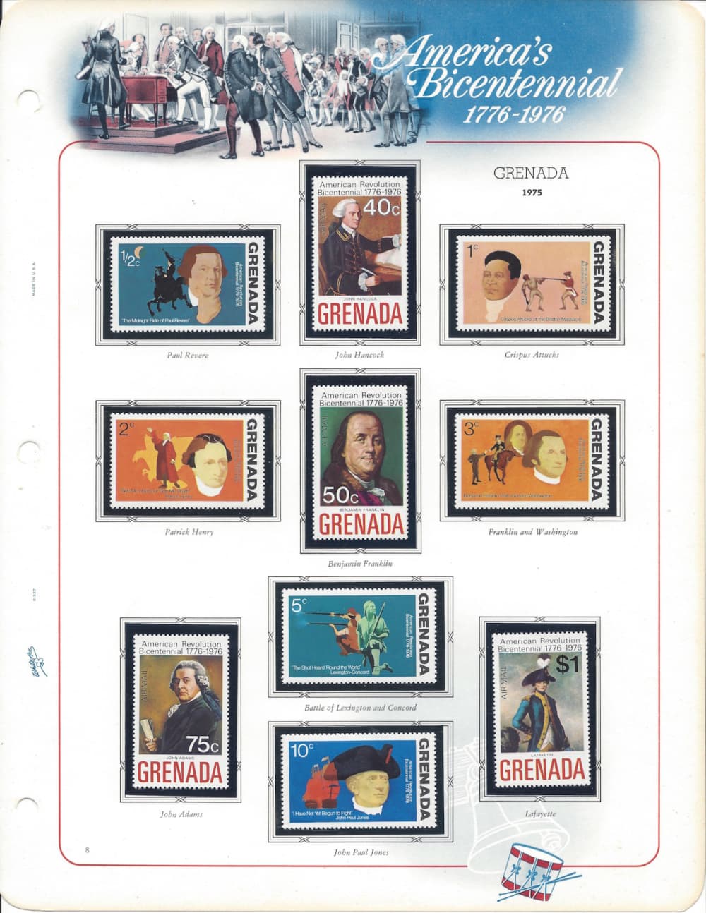 American Revolution Bicentennial stamps 1776 1976 -img-10