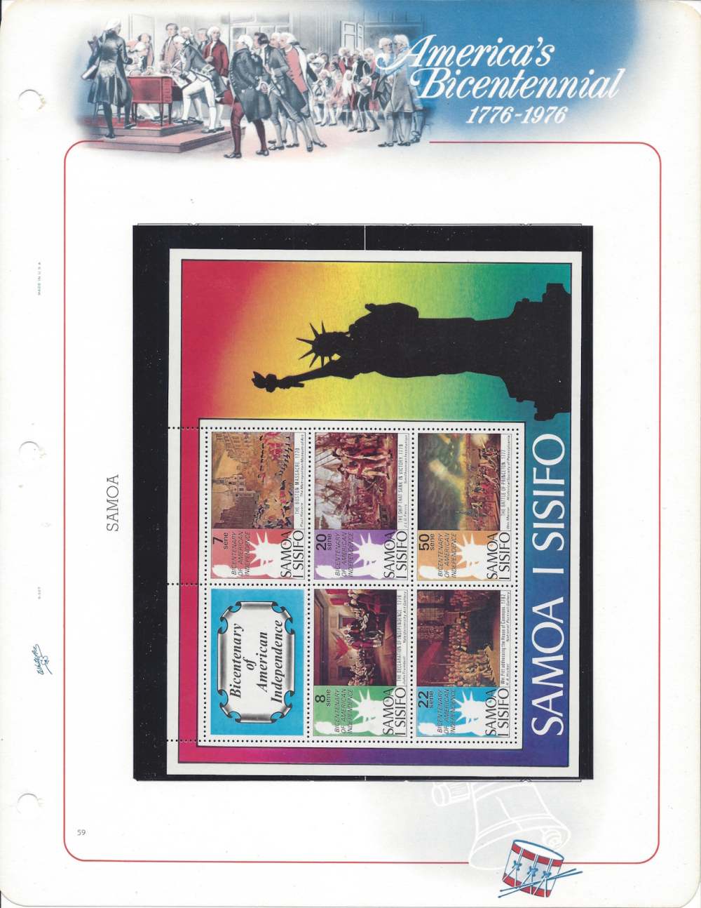 American Revolution Bicentennial stamps 1776 1976 -img-58