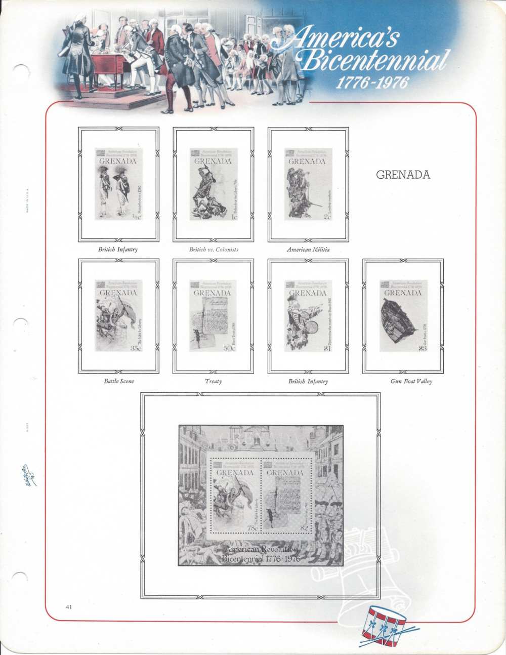 American Revolution Bicentennial stamps 1776 1976 -img-44