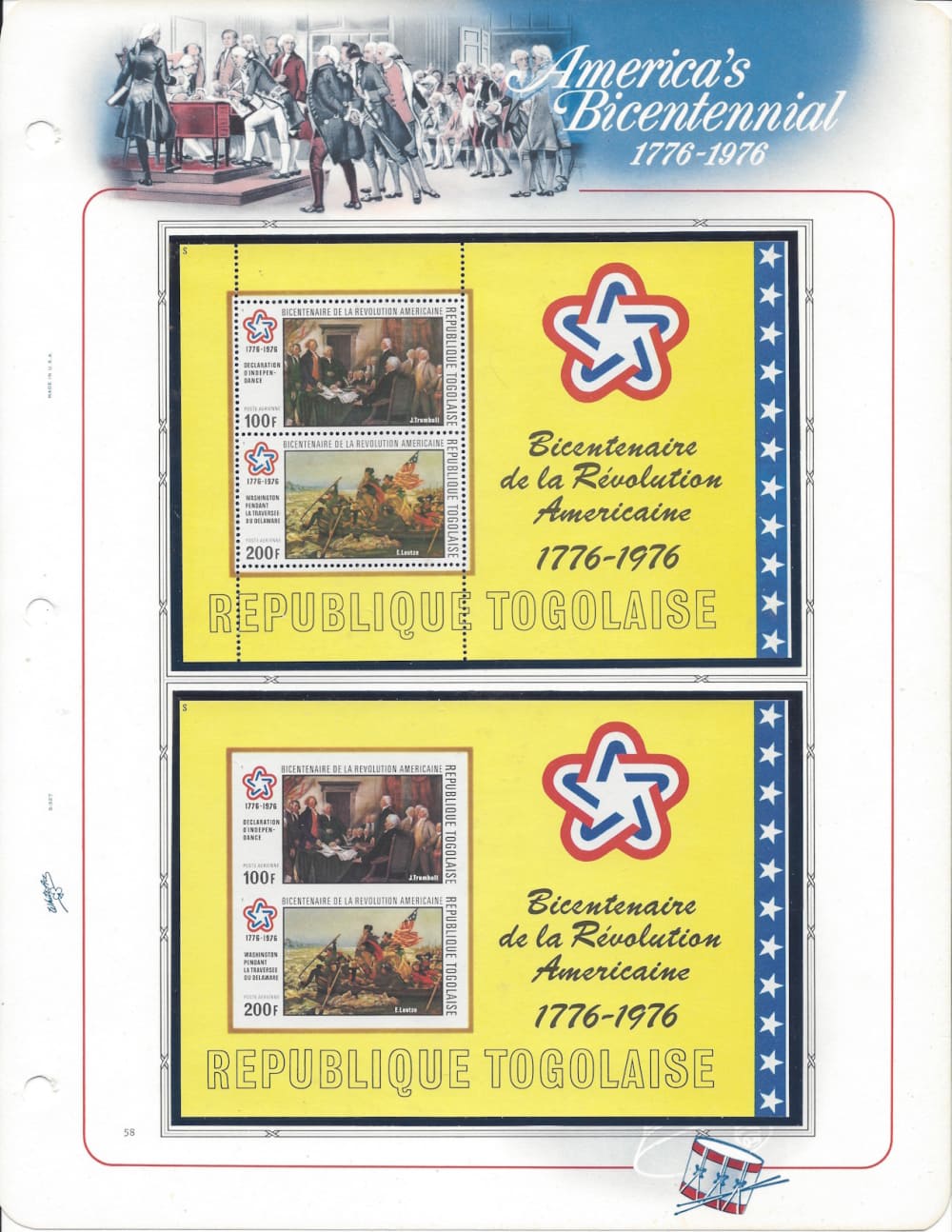 American Revolution Bicentennial stamps 1776 1976 -img-57