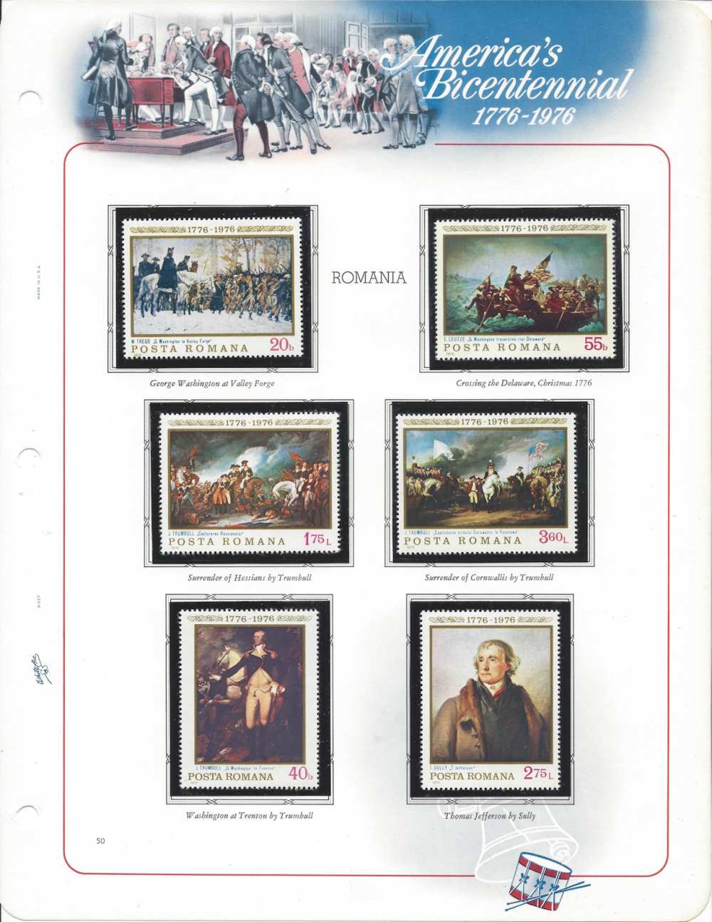 American Revolution Bicentennial stamps 1776 1976 -img-46