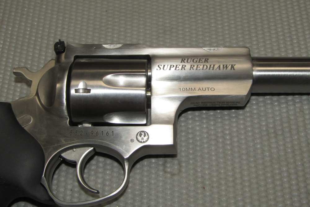 Ruger Super Redhawk 10mm 6.5" Hogue Grips Hi Viz Sights-img-9