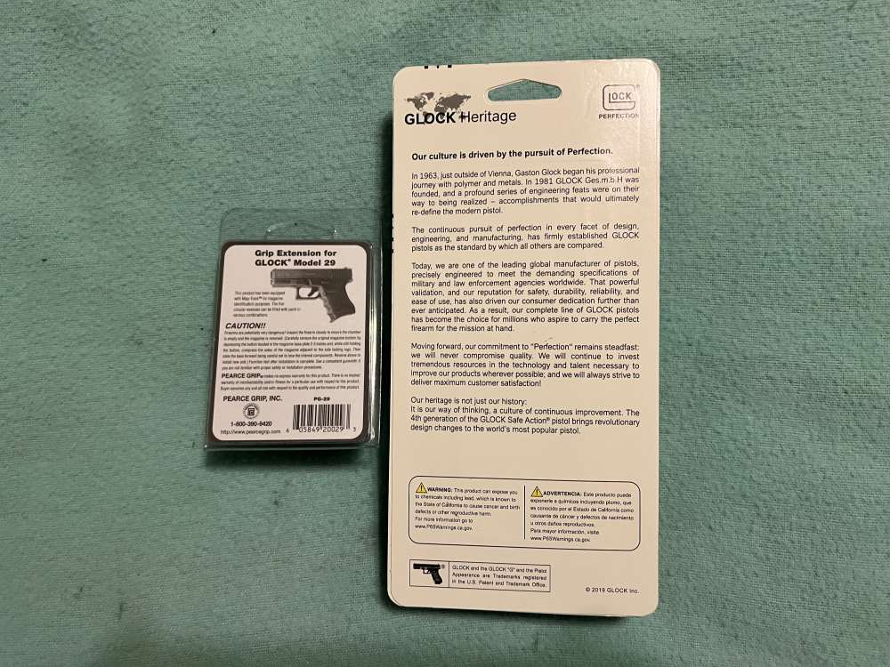 Glock 29 Gen 4 10 Round Magazine With Pearce Finger Rest Base (No X/Rounds)-img-1