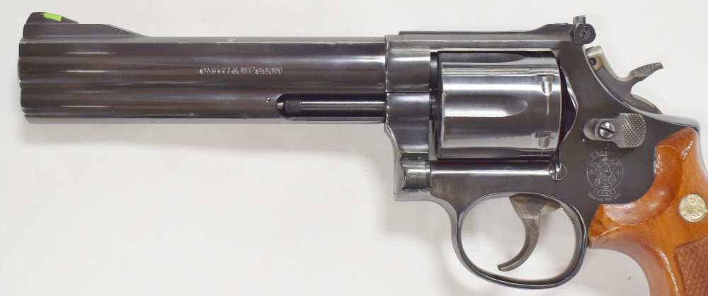 SMITH & WESSON MODEL 586-3 .357 MAGNUM 586 MFG 1990 BLUED PENNY SALE 6" NR-img-1