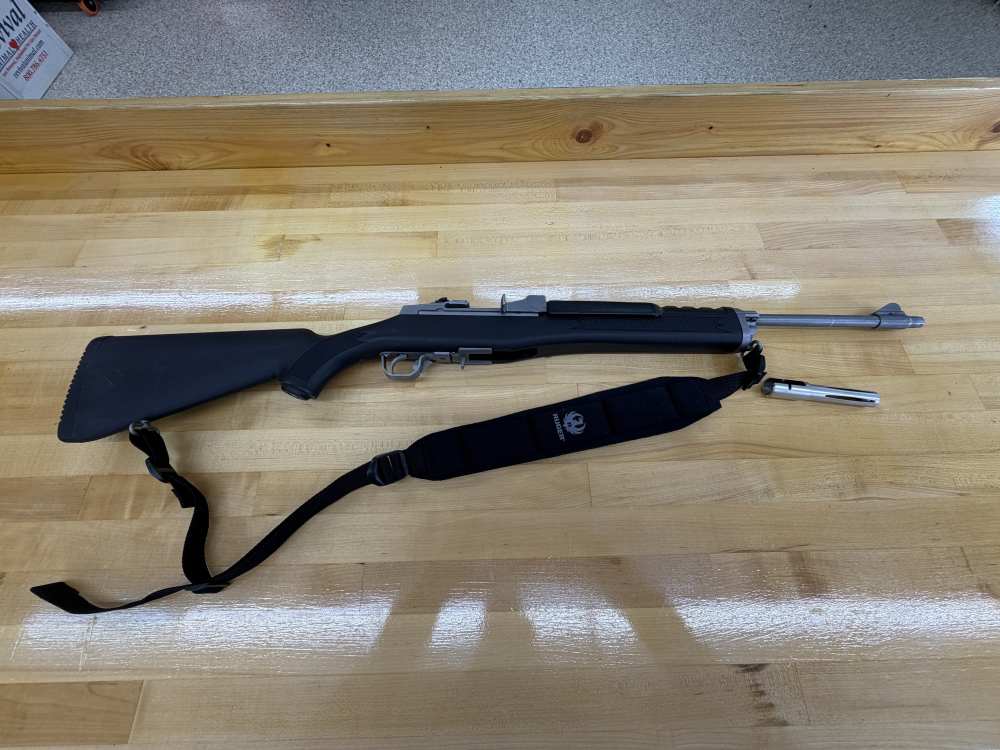 Ruger Mini-14 Ranch RIfle in Stainless Steel w/ 5 magazines and Ruger Sling-img-1