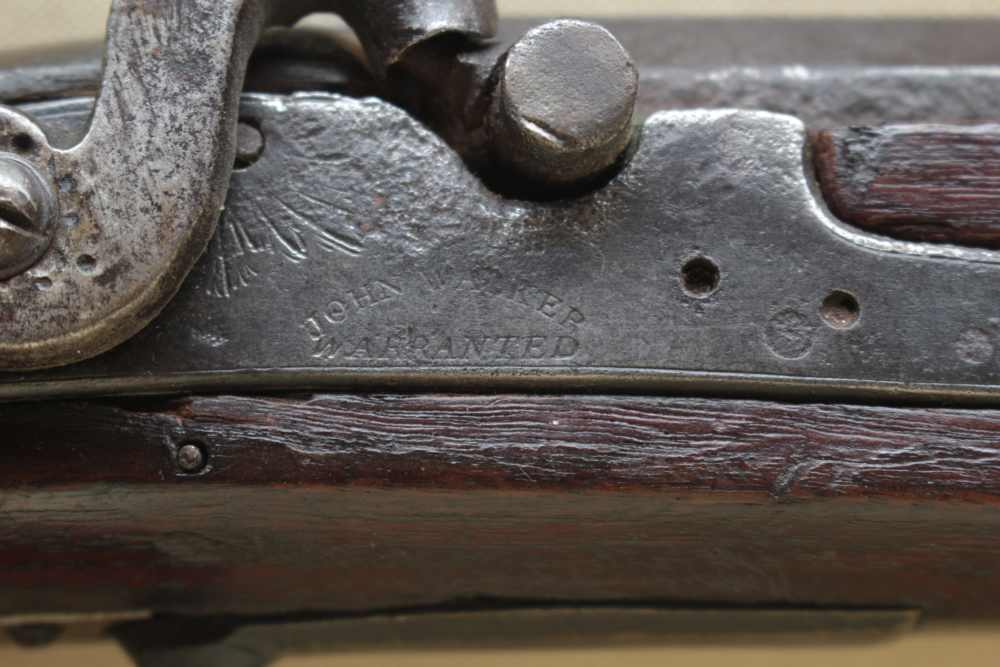 Antique John Walker Warranted trade Kentucky Rifle .54-img-9