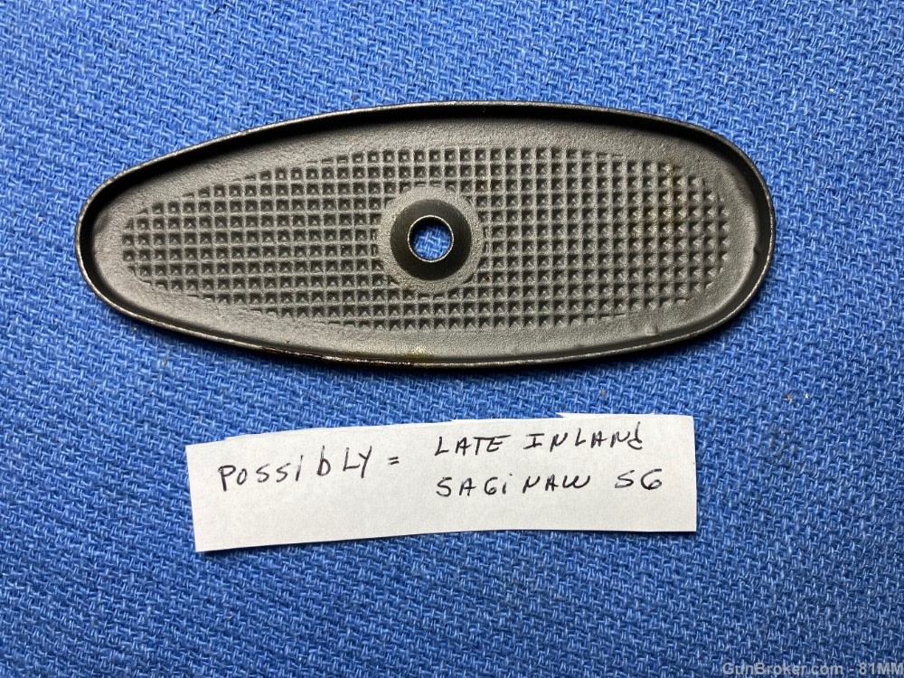M1 Carbine. Buttplate. Possibly late, Inland & Saginaw. WWII. M2-img-1