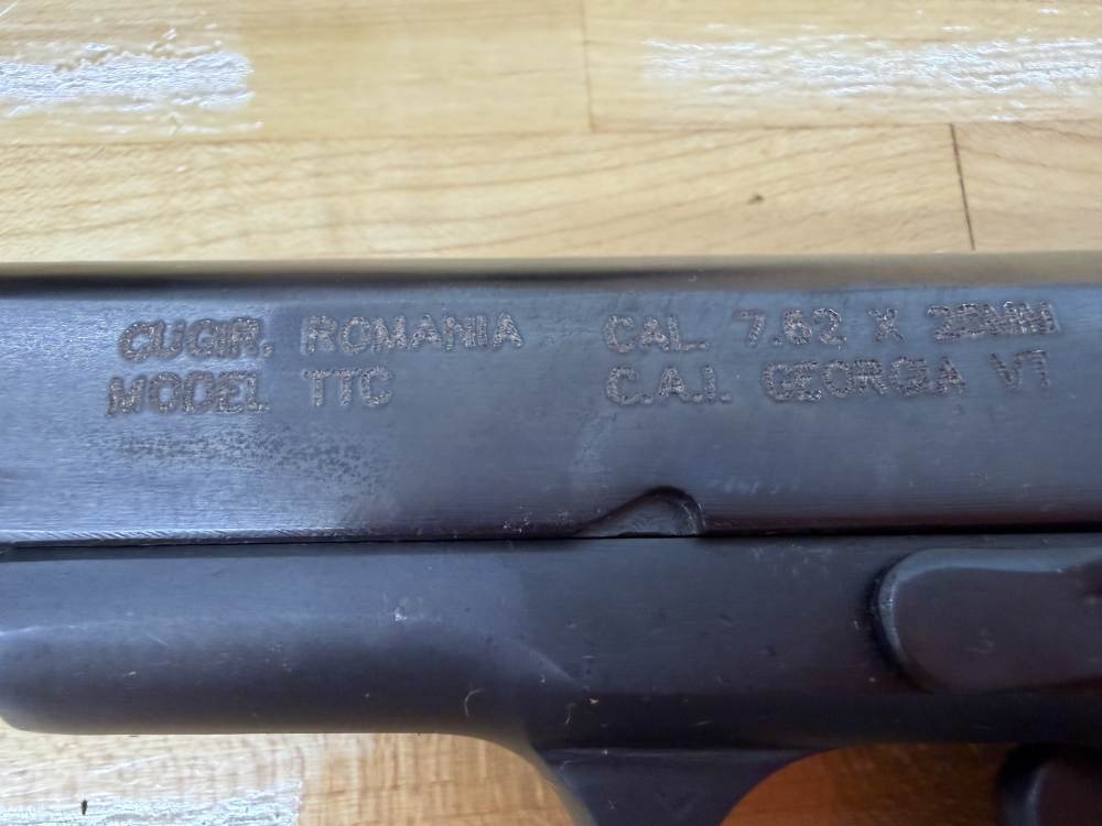 CUGIR Romania/CAI -Model TTC Pistol - 7.62x25mm Tokarv-img-10