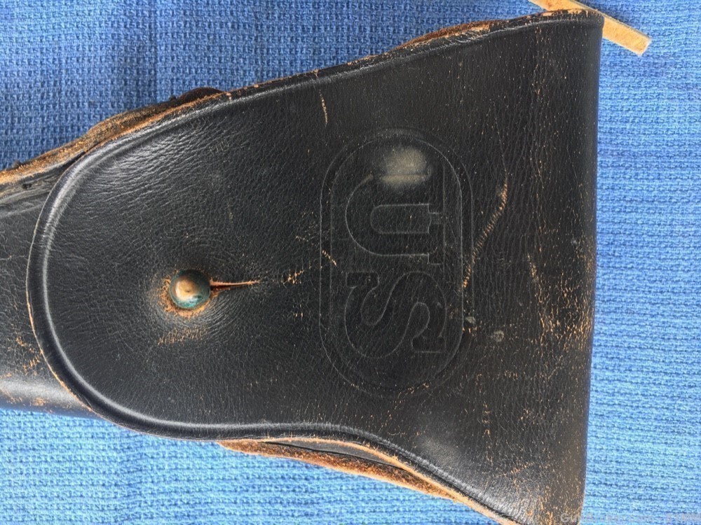 M1911. M1911A1. Leather holster.  BUCHELMER.  USGI-img-2