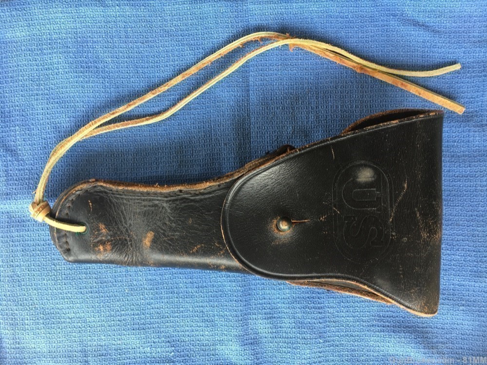 M1911. M1911A1. Leather holster.  BUCHELMER.  USGI-img-0