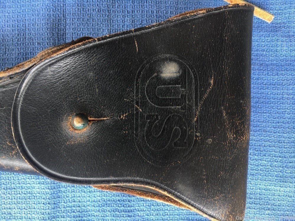 M1911. M1911A1. Leather holster.  BUCHELMER.  USGI-img-1