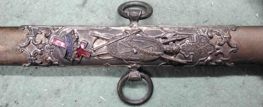 Pettibone Bros Knights Templar Sword Named Norman Wilson Memento Mori-img-5