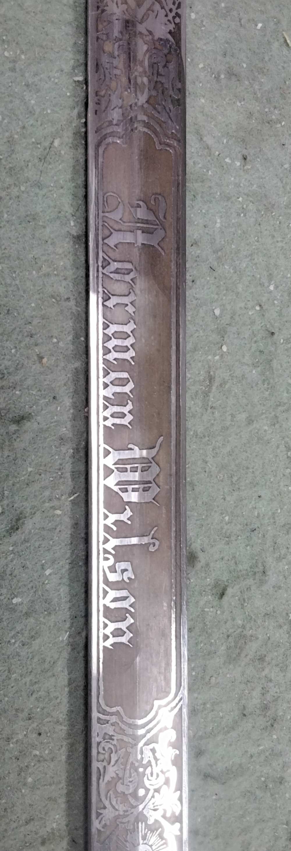 Pettibone Bros Knights Templar Sword Named Norman Wilson Memento Mori-img-23
