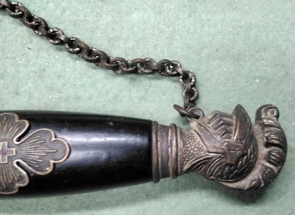 Pettibone Bros Knights Templar Sword Named Norman Wilson Memento Mori-img-8
