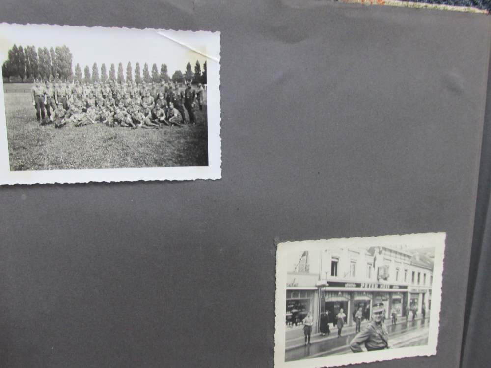 WWII ERA GERMAN PHOTO ALBUM WITH 50 PICTURES & 1938 SA 1938 TICKET-img-4