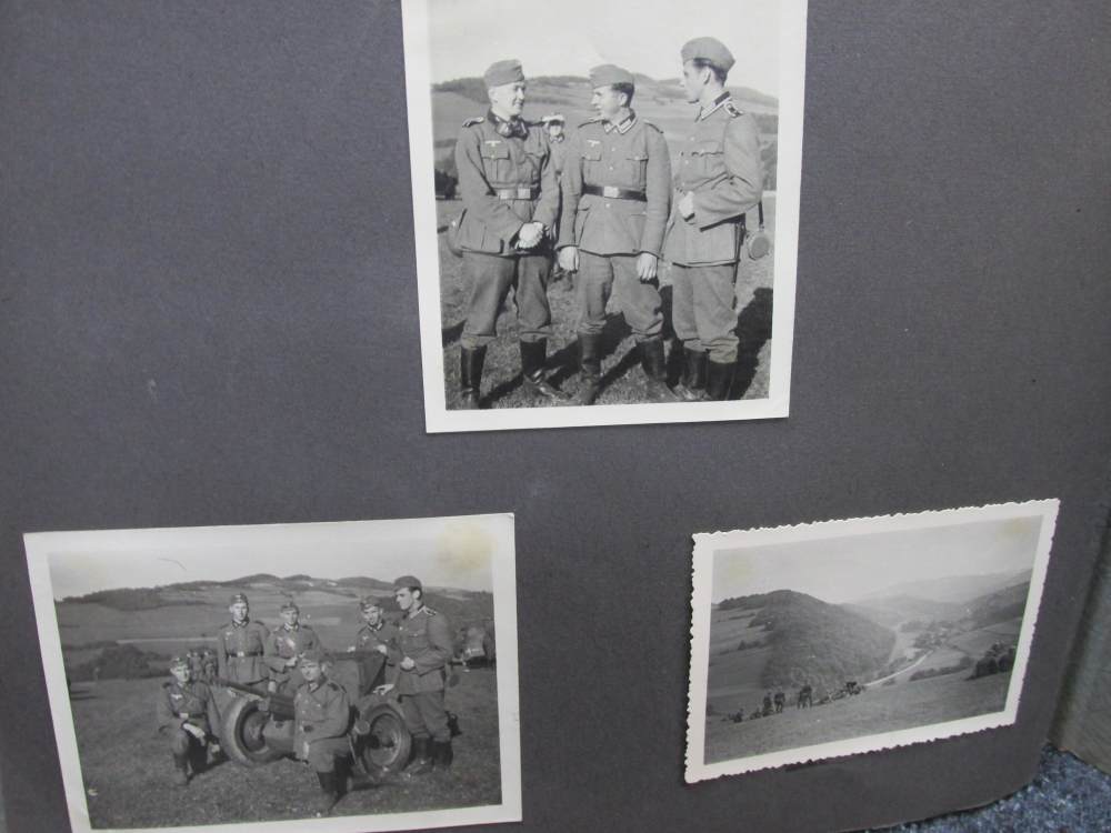 WWII ERA GERMAN PHOTO ALBUM WITH 50 PICTURES & 1938 SA 1938 TICKET-img-13