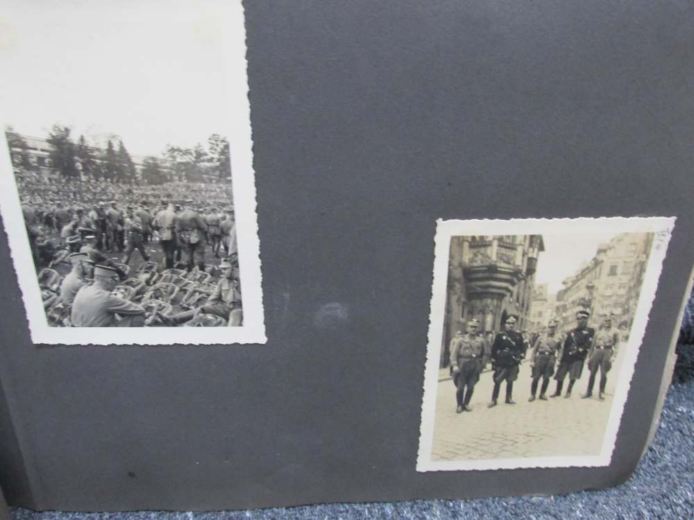 WWII ERA GERMAN PHOTO ALBUM WITH 50 PICTURES & 1938 SA 1938 TICKET-img-6
