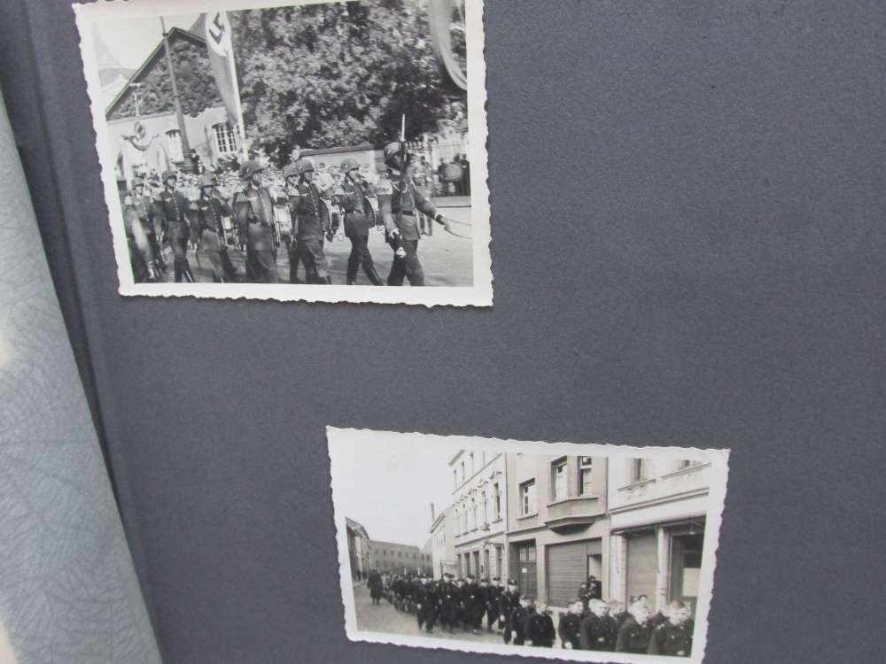 WWII ERA GERMAN PHOTO ALBUM WITH 50 PICTURES & 1938 SA 1938 TICKET-img-17