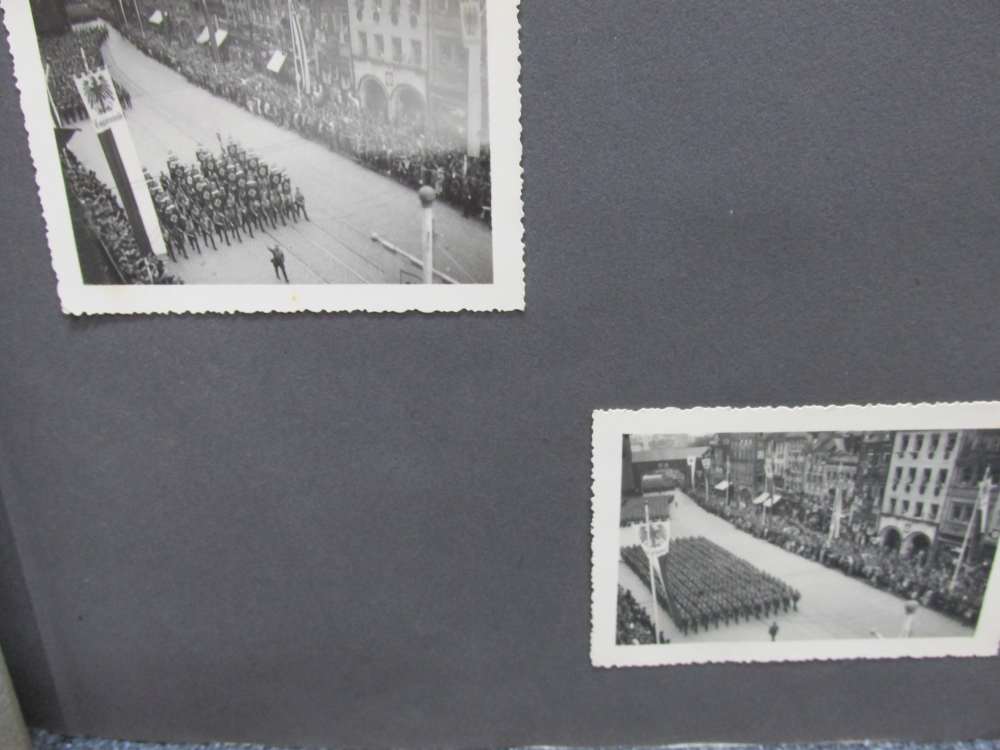 WWII ERA GERMAN PHOTO ALBUM WITH 50 PICTURES & 1938 SA 1938 TICKET-img-7