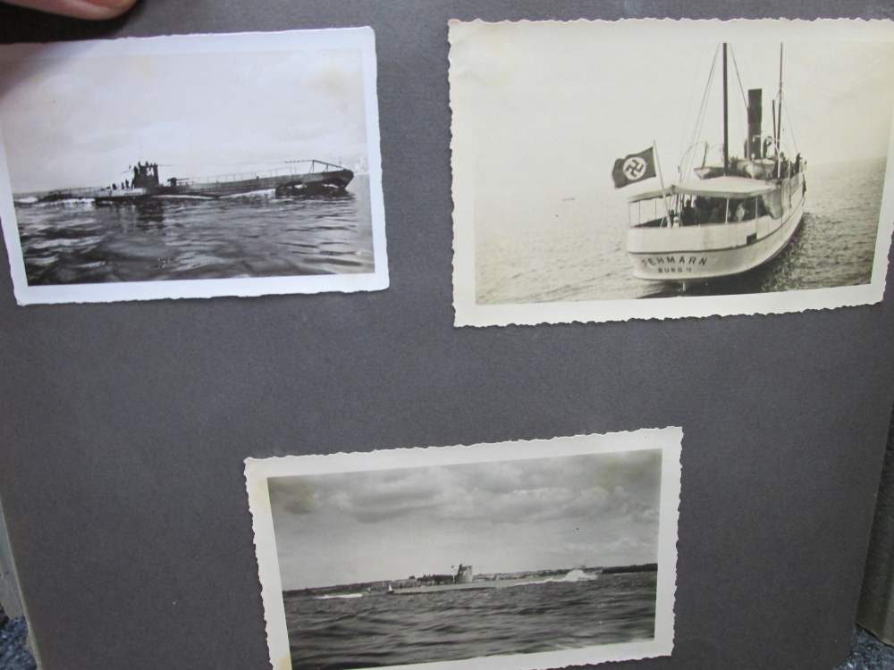 WWII ERA GERMAN PHOTO ALBUM WITH 50 PICTURES & 1938 SA 1938 TICKET-img-20