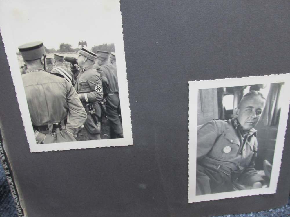 WWII ERA GERMAN PHOTO ALBUM WITH 50 PICTURES & 1938 SA 1938 TICKET-img-9