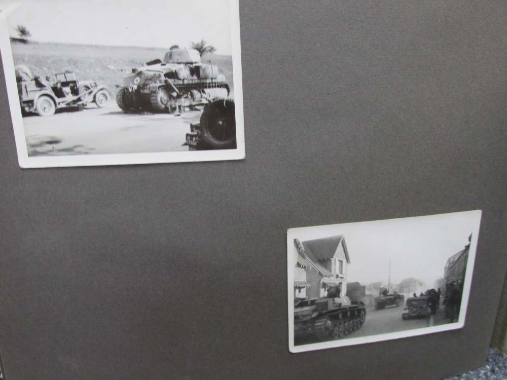 WWII ERA GERMAN PHOTO ALBUM WITH 50 PICTURES & 1938 SA 1938 TICKET-img-19