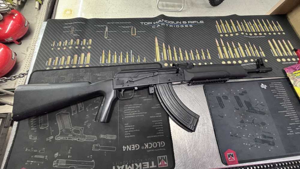 Izhmash Saiga Russian AK47 w/1mag RAMC import with floating scope mount -img-0