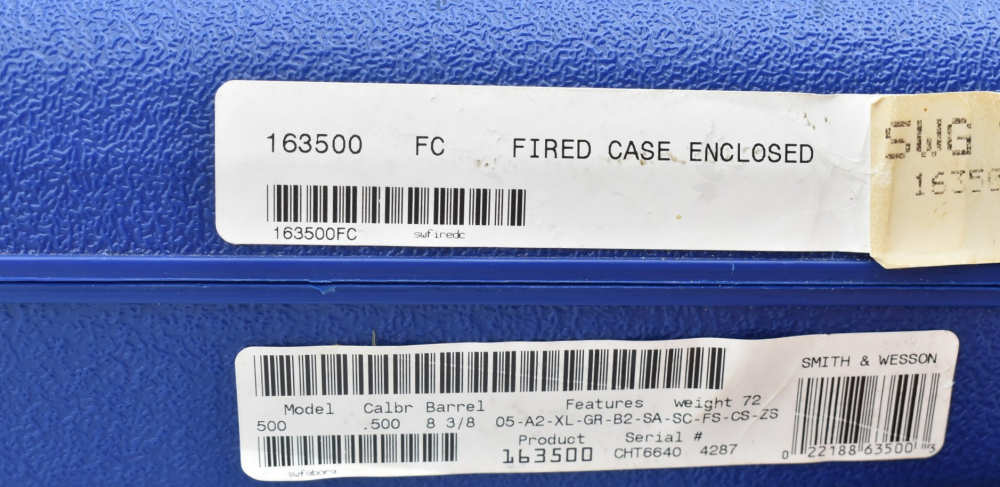 Smith & Wesson Model 500 .500 S&W 8 3/8" Ported Excellent Case 163500-img-29