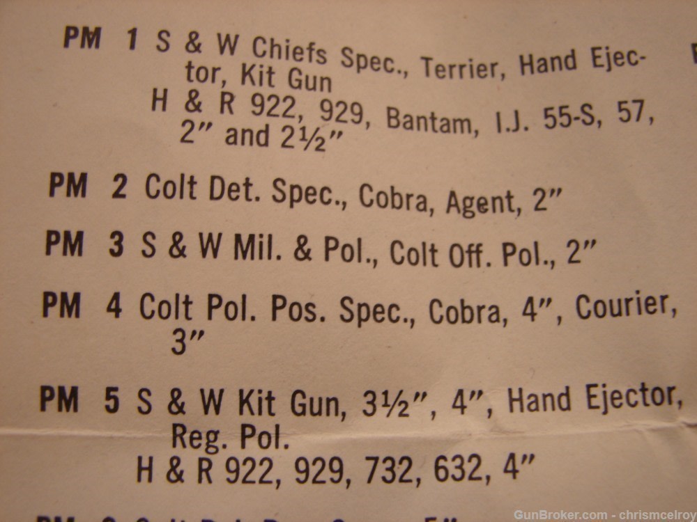 S&W M&P OR COLT OFFICIAL POLICE HOLSTER BY BUCHEIMER RIGHT HAND 2" BAR NIB-img-10