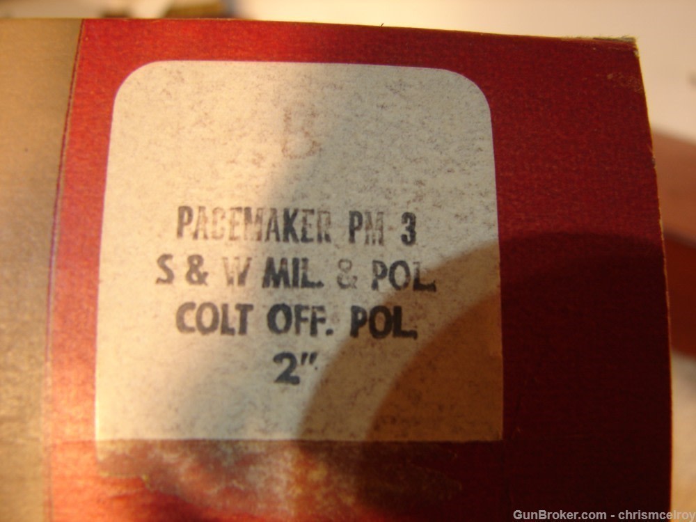 S&W M&P OR COLT OFFICIAL POLICE HOLSTER BY BUCHEIMER RIGHT HAND 2" BAR NIB-img-0